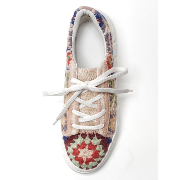 🎉LAST CHANCE🎉 FREE PEOPLE Catch Me If You Can Crochet Sneakers / Multi - Picture 11 of 16